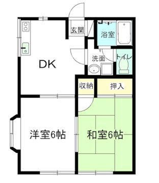 2階はベランダ完備です(間取)